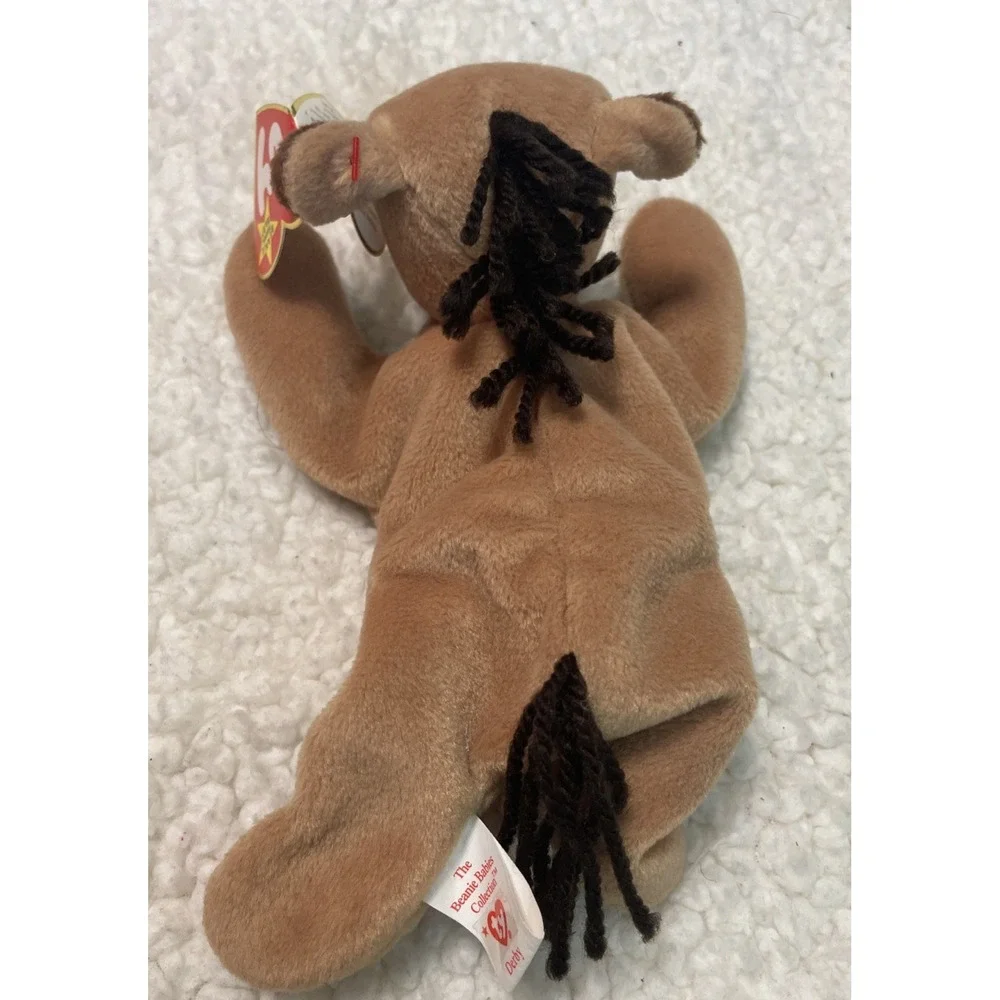 TY Beanie Babies Derby The Horse Bean Bag Stuffed Animal Toy
